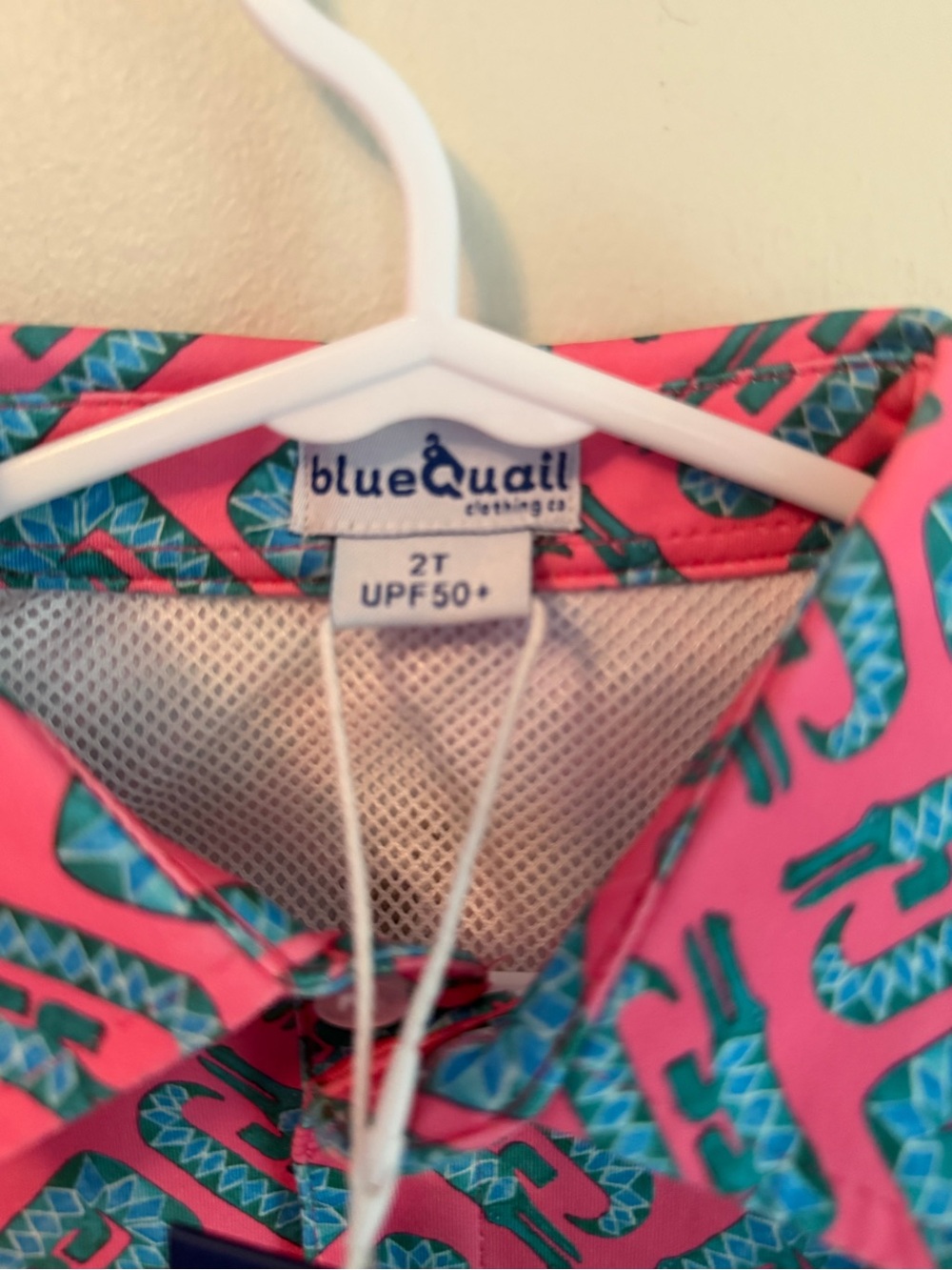 Blue Quail Pink Crocodile Polo - Picture 4 of 4